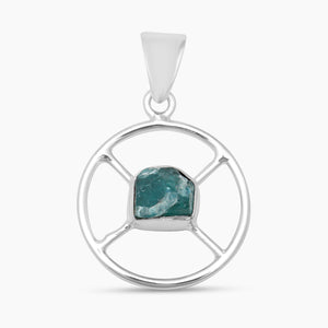 925 Sterling Silver Apatite Pendants