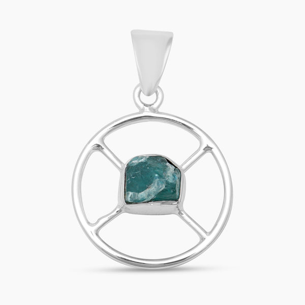 925 Sterling Silver Apatite Pendants