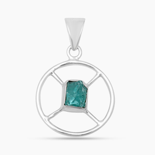 925 Sterling Silver Apatite Pendants