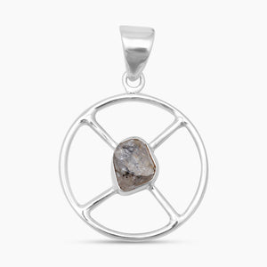 925 Sterling Silver Herkimer Quartz Pendants