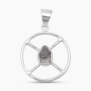 925 Sterling Silver Herkimer Quartz Pendants