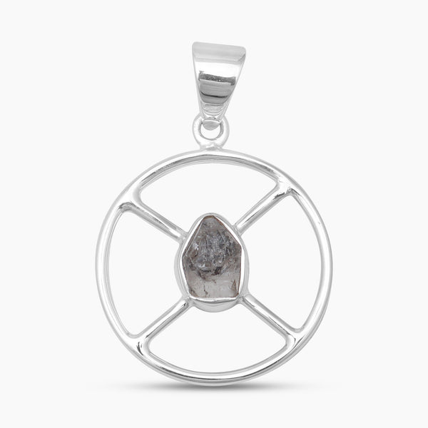 925 Sterling Silver Herkimer Quartz Pendants
