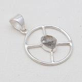 925 Sterling Silver Herkimer Quartz Pendants