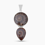 925 Sterling Silver Ammonite Fossil Pendants