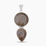 925 Sterling Silver Ammonite Fossil Pendants