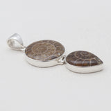 925 Sterling Silver Ammonite Fossil Pendants