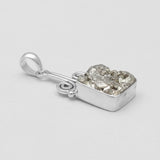 Pyrite Druzy Silver Pendants