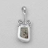 Pyrite Druzy Silver Pendants