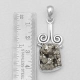 Pyrite Druzy Silver Pendants