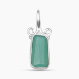 Chrysoprase Silver Pendants