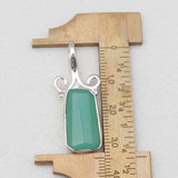 Chrysoprase Silver Pendants