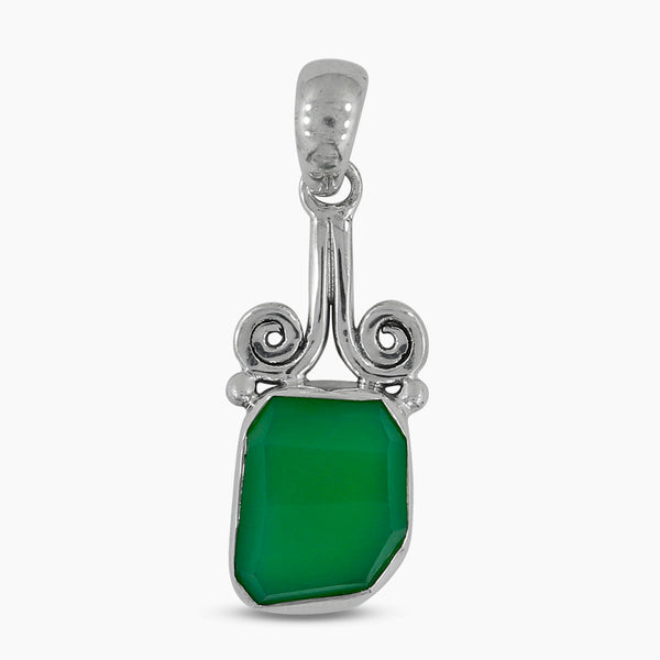 925 Silver Chrysoprase Pendants