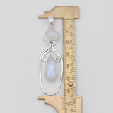 Rainbow Moonstone Silver Pendants