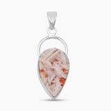 925 Sterling Silver Barite Morocco Druse Pendants