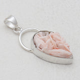 925 Sterling Silver Barite Morocco Druse Pendants