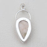 925 Sterling Silver Barite Morocco Druse Pendants