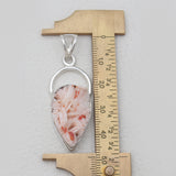 925 Sterling Silver Barite Morocco Druse Pendants