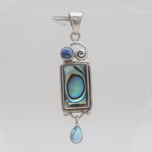 925 Silver Abalone Shell Pendants