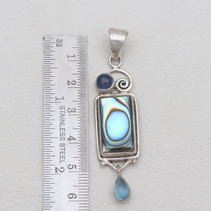 925 Silver Abalone Shell Pendants