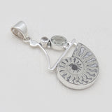 Ammonite Silver Pendants