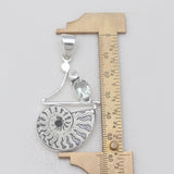 Ammonite Silver Pendants