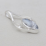 Dendritic Opal Silver Pendants