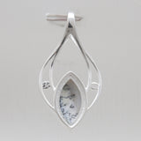 Dendritic Opal Silver Pendants