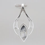 Dendritic Opal Silver Pendants