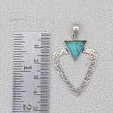 Boulder Turquoise Silver Pendant