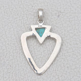 Boulder Turquoise Silver Pendant