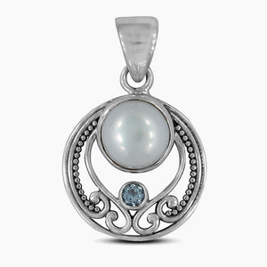 925 Sterling Silver Pearl Pendants