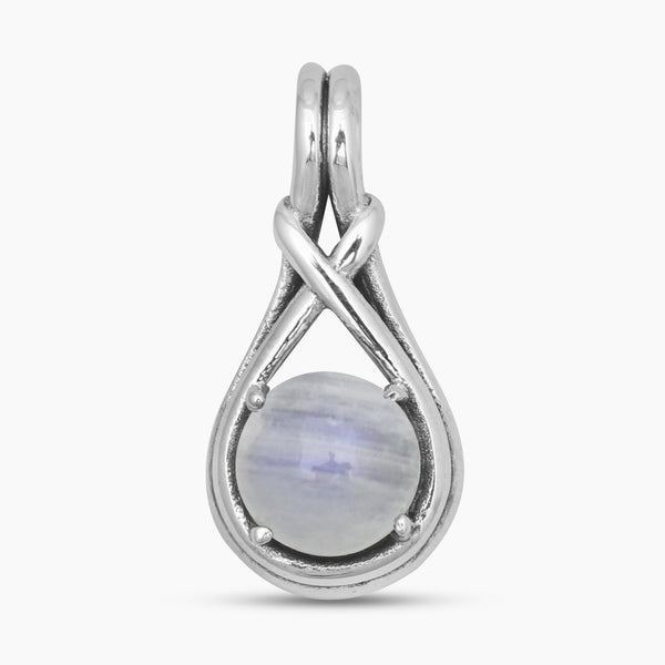 Rainbow Moonstone Silver Pendants
