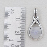 Rainbow Moonstone Silver Pendants