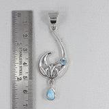 925 Sterling Silver Larimar Pendants