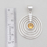 925 Sterling Silver Citrine Pendants