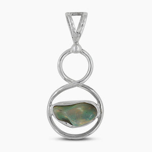 925 Silver Raw Tanzanite Pendants