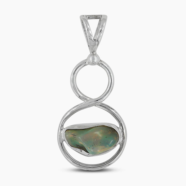 925 Silver Raw Tanzanite Pendants