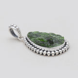 925 Sterling Silver Chrome Diopside Pendants