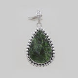 925 Sterling Silver Chrome Diopside Pendants