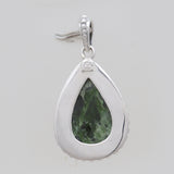 925 Sterling Silver Chrome Diopside Pendants