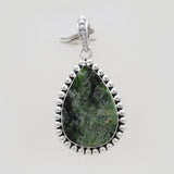 925 Sterling Silver Chrome Diopside Pendants