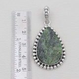 925 Sterling Silver Chrome Diopside Pendants