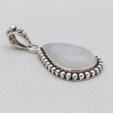 Rainbow Moonstone Silver Pendants