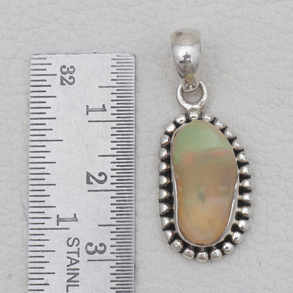 925 Sterling Silver Ethiopian Opal Pendants