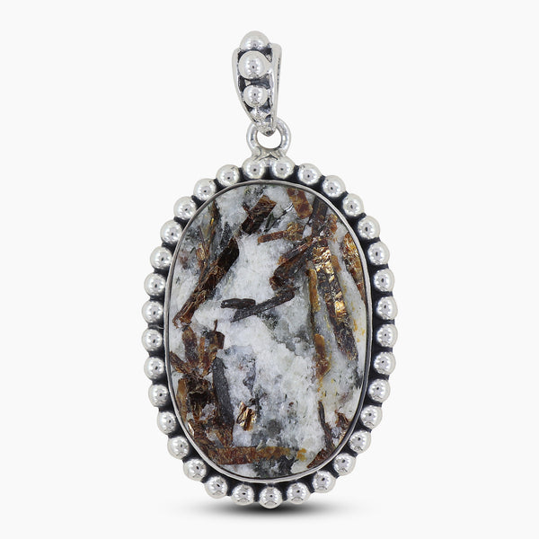 Astrophyllite Silver Pendants
