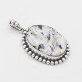 Astrophyllite Silver Pendants