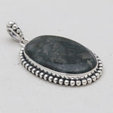Green Moss Agate Silver Designer Pendants