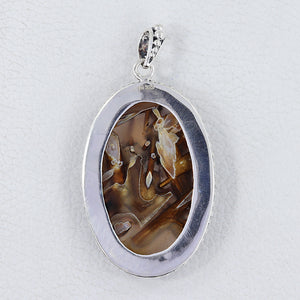 925 Silver Turkish Agate Pendants