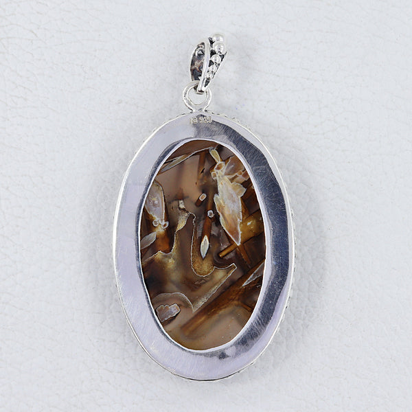 925 Silver Turkish Agate Pendants