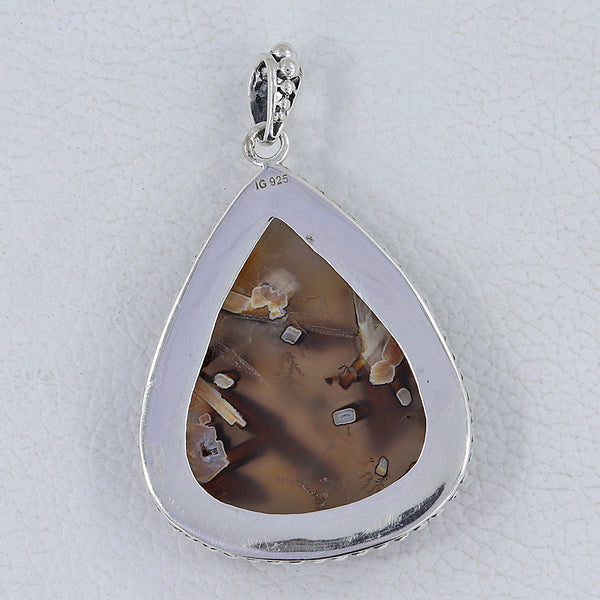 925 Silver Turkish Agate Pendants